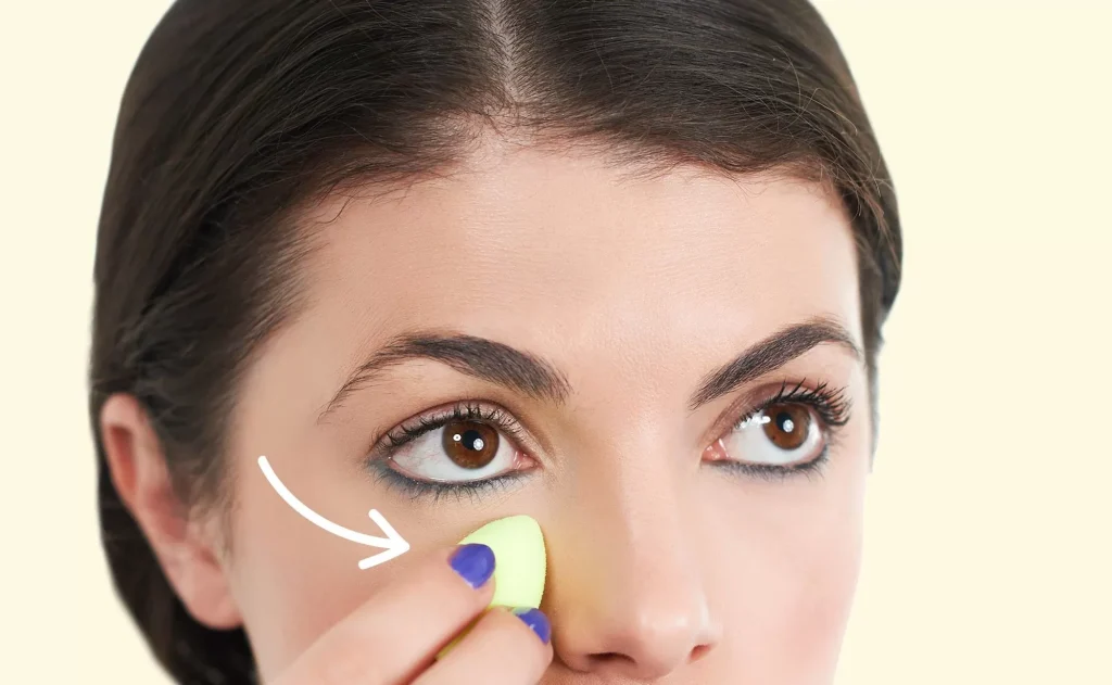 خط افتادن کانسیلر